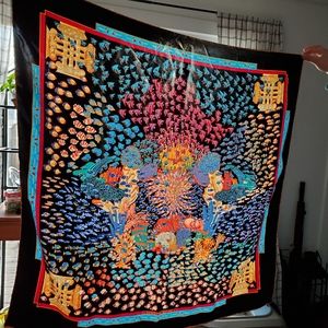 Hermes Silk Scarf Recontre Oceane